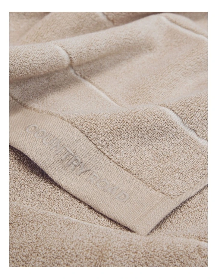 Blake Verified Australian Cotton Bath Sheet in Natural Marle image 3