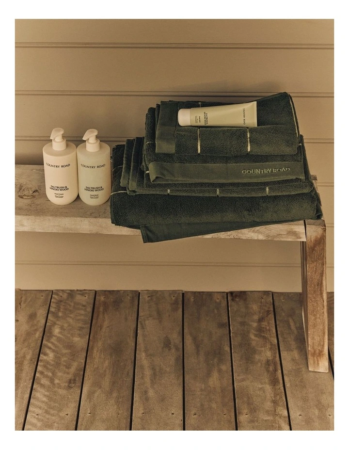 Blake Verified Australian Cotton Bath Mat in Dark Olive image 2
