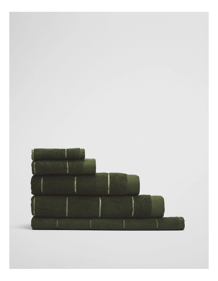 Blake Verified Australian Cotton Bath Mat in Dark Olive image 5