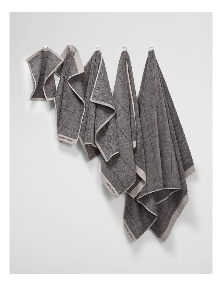 Blake Verified Australian Cotton Bath Mat in Charcoal Marle image 3