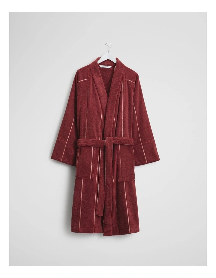 Blake Verified Australian Cotton Bathrobe in Marsala image 1