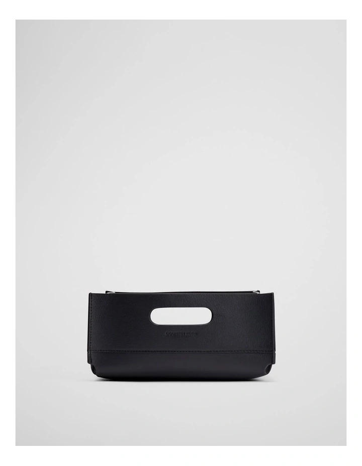 Willow Small Low Basket in Black image 1