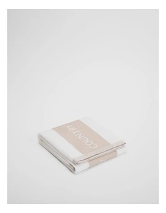 Cr Logo Australian Cotton Tea Towel in Stone