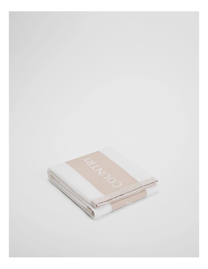 Cr Logo Australian Cotton Tea Towel in Stone image 1