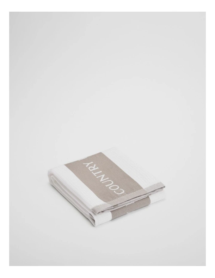 Cr Logo Australian Cotton Tea Towel in Mid Grey image 1