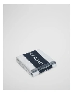 Cr Logo Australian Cotton Tea Towel in Navy