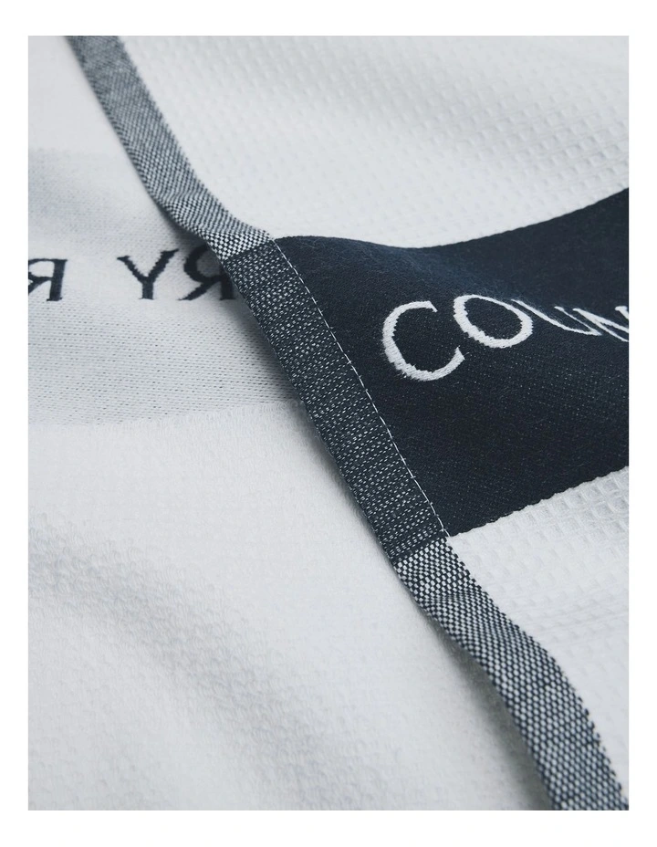Cr Logo Australian Cotton Tea Towel in Navy image 2