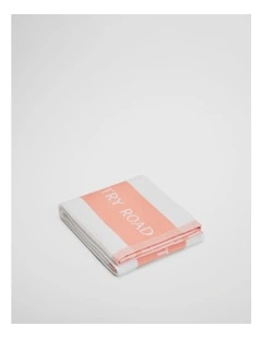 Cr Logo Australian Cotton Tea Towel in Peach