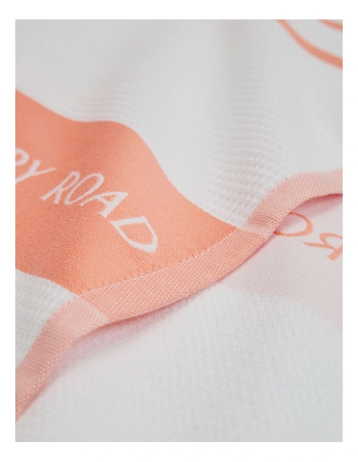 Cr Logo Australian Cotton Tea Towel in Peach image 2