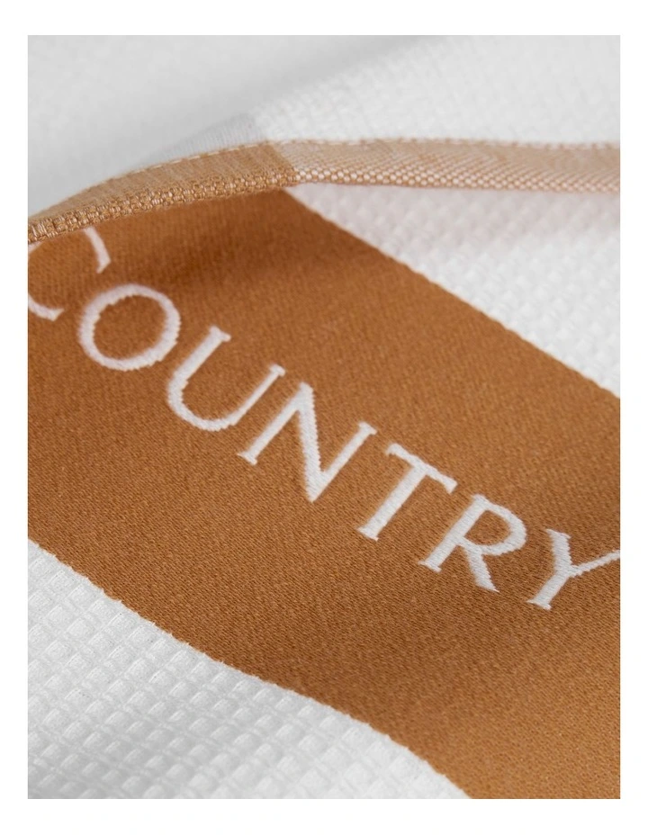 Cr Logo Australian Cotton Tea Towel in Umber image 2