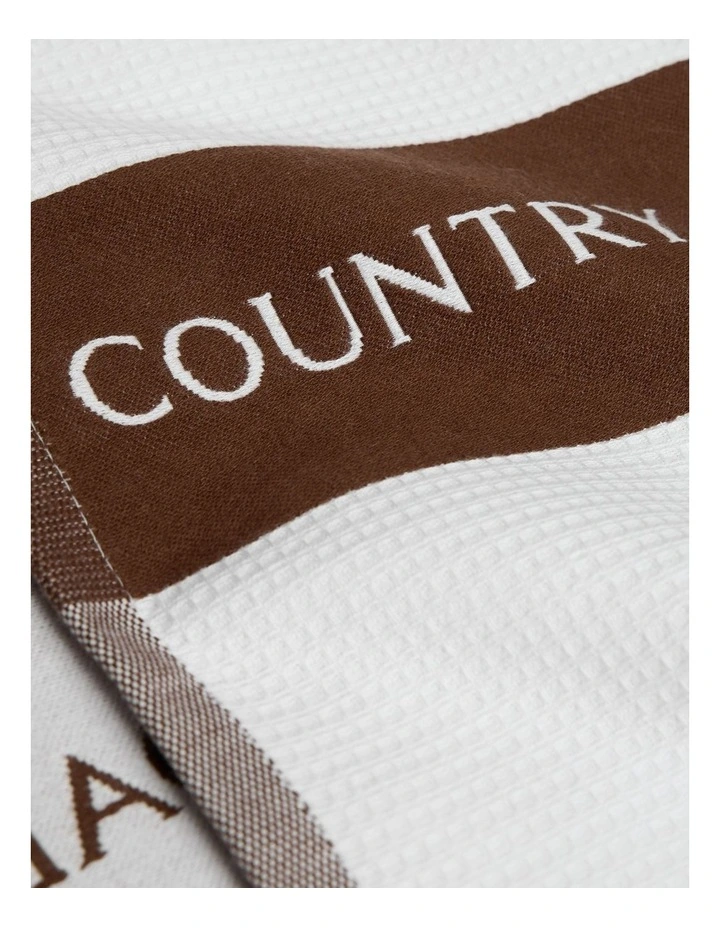 Cr Logo Australian Cotton Tea Towel in Dark Ash image 2