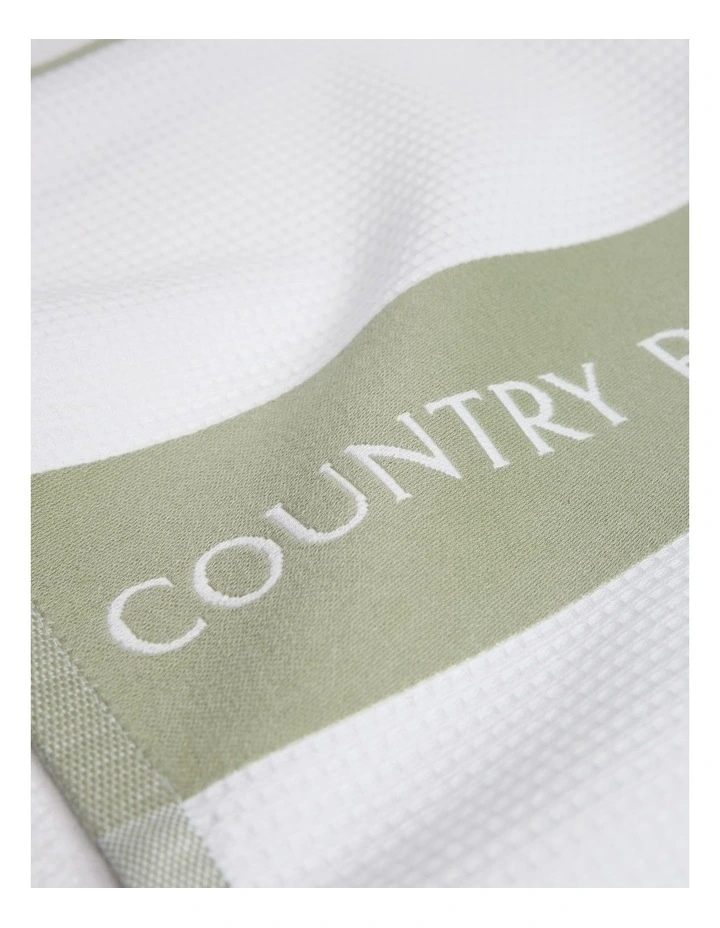 Cr Logo Australian Cotton Tea Towel in Acacia image 2