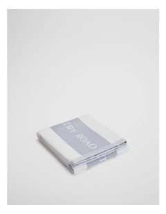 Cr Logo Australian Cotton Tea Towel in Ciel Blue