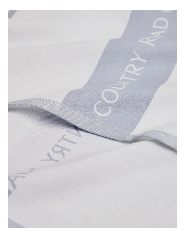 Cr Logo Australian Cotton Tea Towel in Ciel Blue image 2