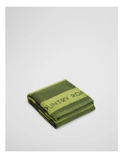 Franklin Australian Cotton Tea Towel in Dark Olive