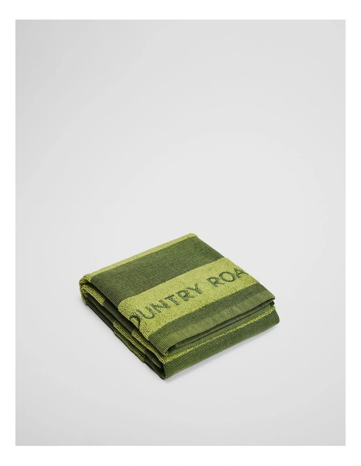 Franklin Australian Cotton Tea Towel in Dark Olive image 1