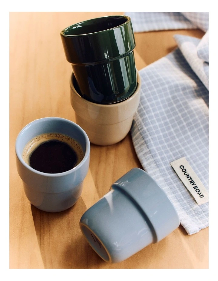 Danica Latte Cup Set Of 2 in Dark Olive image 2