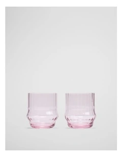 Anya Tumbler Set Of 2 in Sugar Pink
