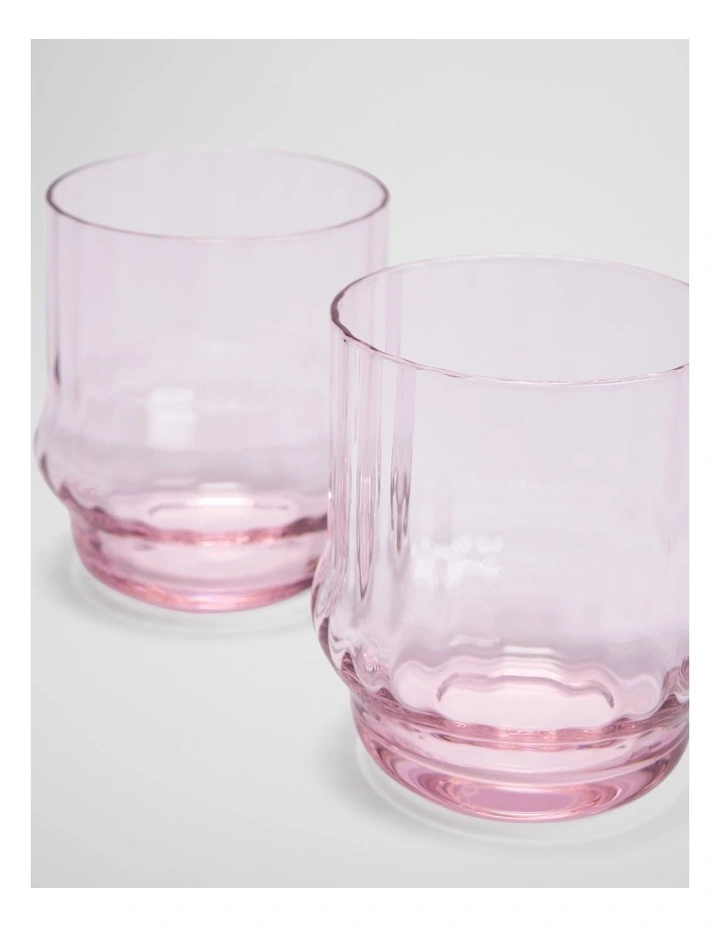 Anya Tumbler Set Of 2 in Sugar Pink image 2