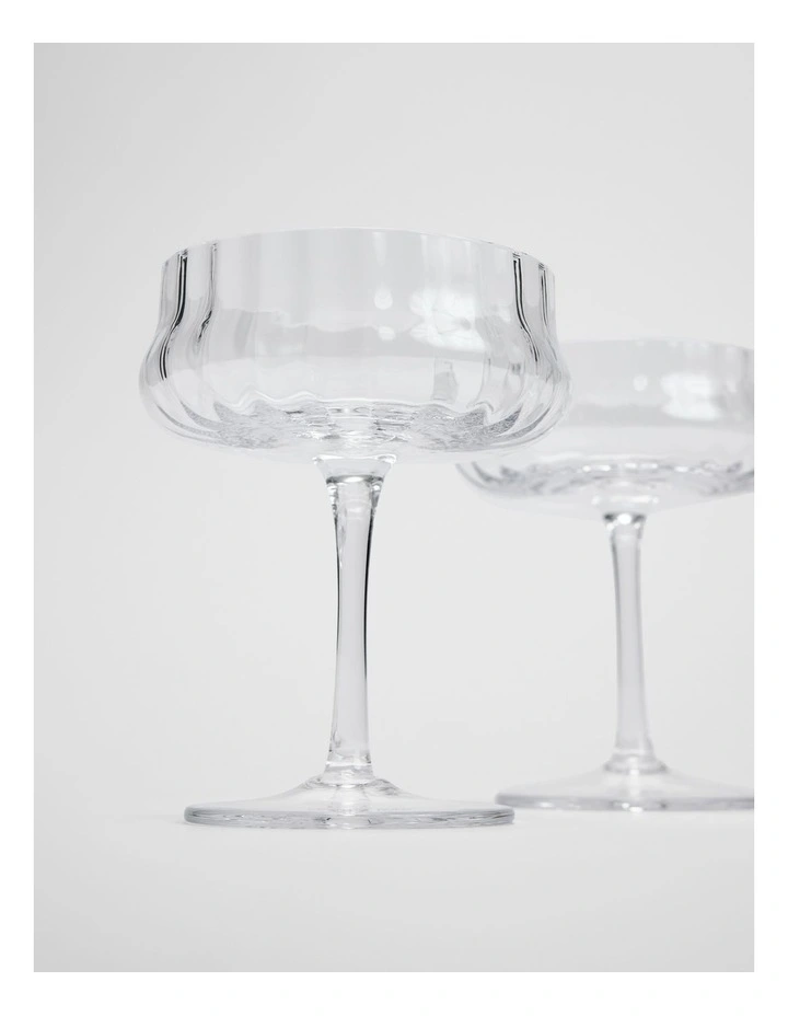 Anya Coupe Set Of 2 in Clear image 2