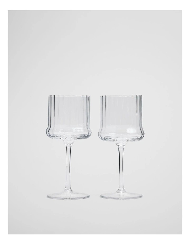 Anya Wine Glass Set Of 2 in Clear image 1