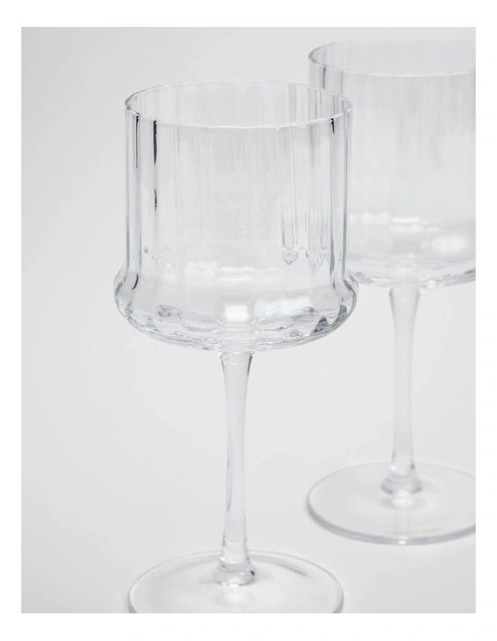 Anya Wine Glass Set Of 2 in Clear image 2