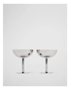 Polly Coupe Set 2 in Silver