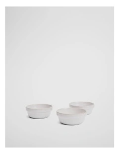 Leone Dip Bowl Set Of 3 in Natural