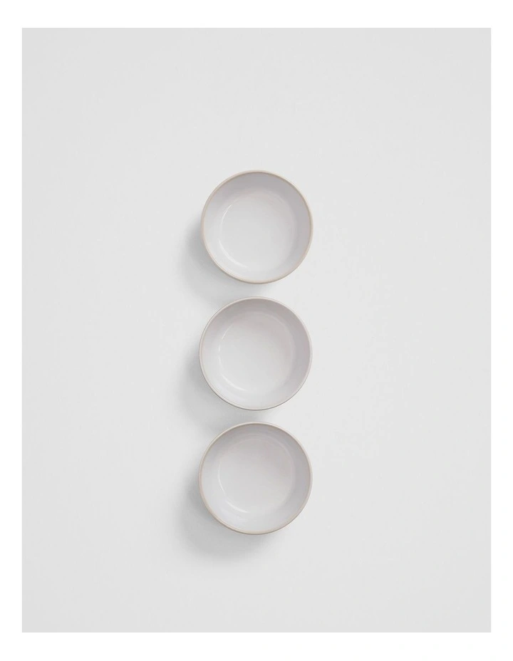 Leone Dip Bowl Set Of 3 in Natural image 3