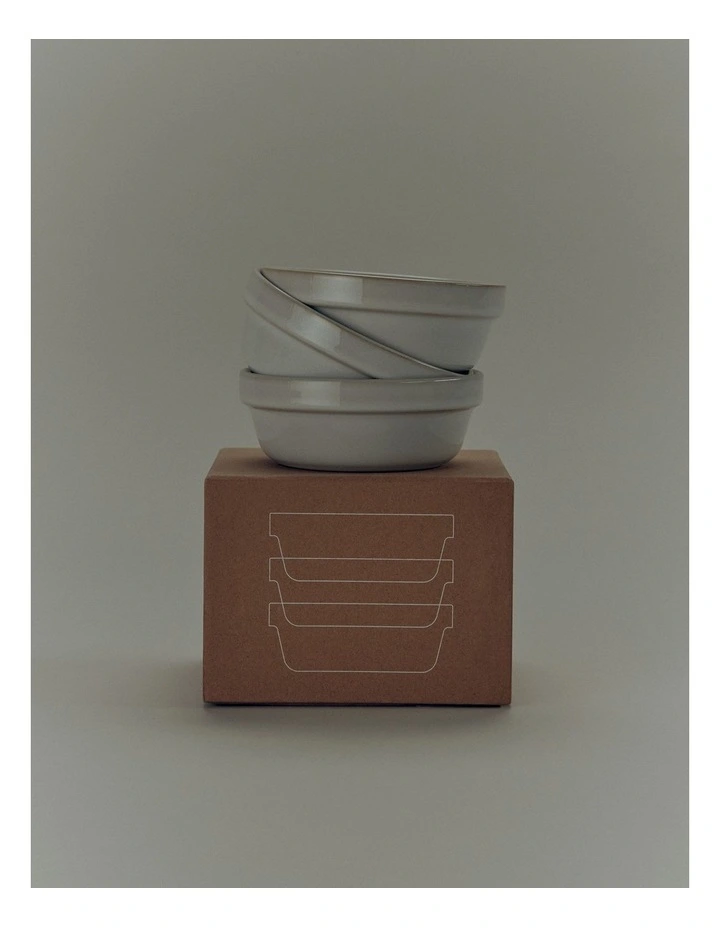 Leone Dip Bowl Set Of 3 in Natural image 4