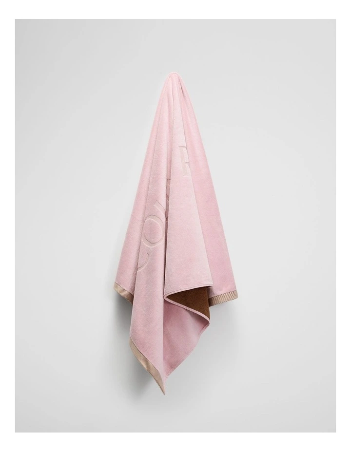 Tide Australian Cotton Beach Towel in Dawn Pink image 3