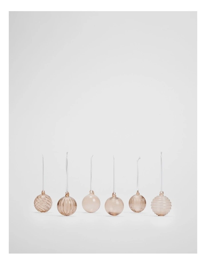 Bauble Set Of 6 in Natural image 1