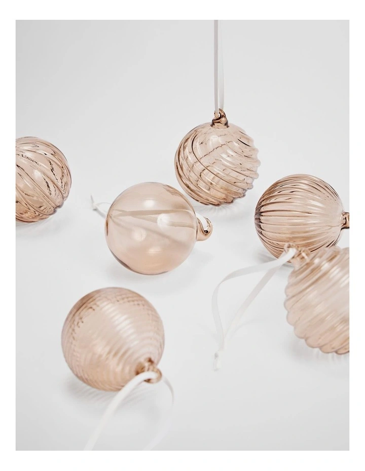 Bauble Set Of 6 in Natural image 2