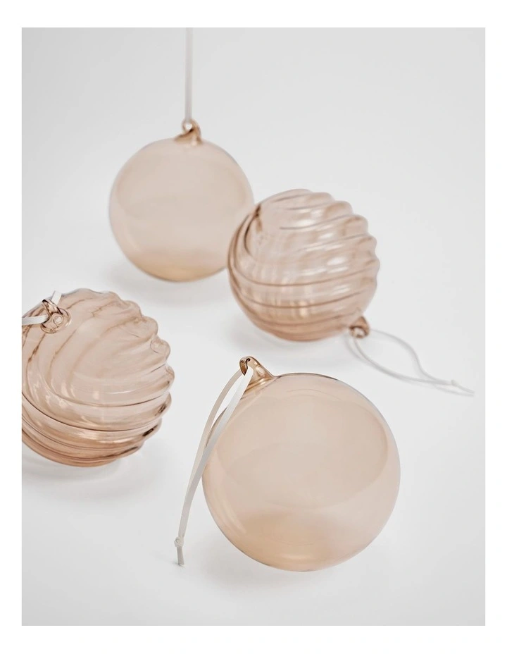 Large Bauble Set Of 4 in Natural image 2