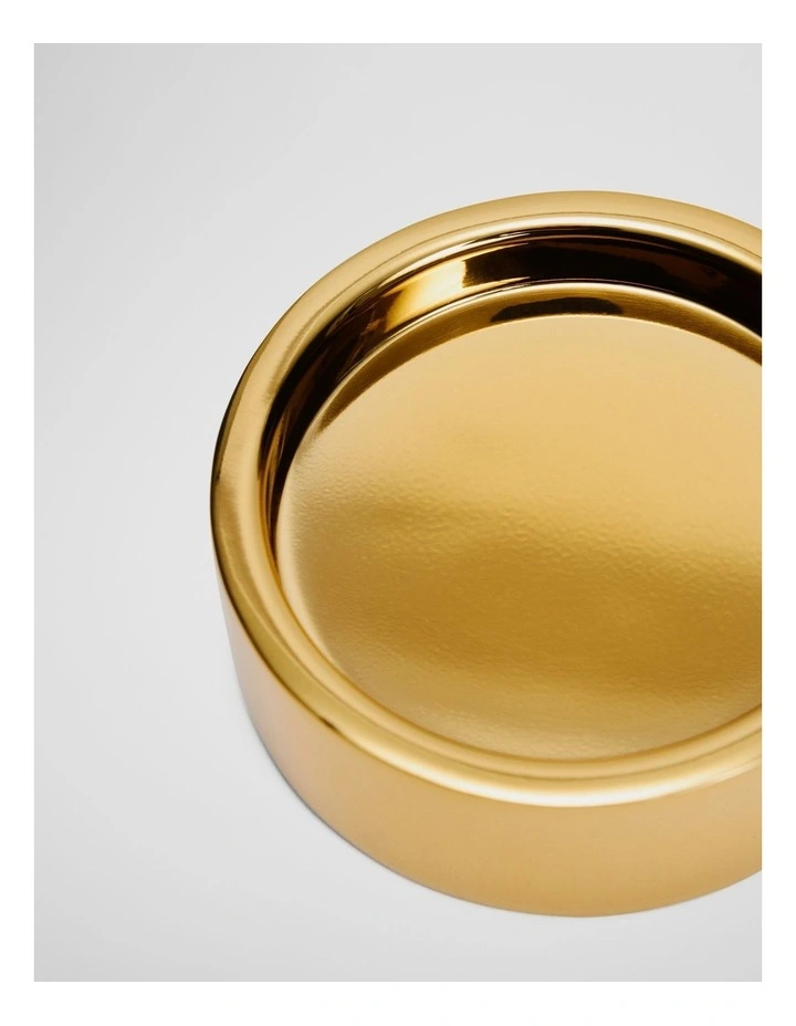 Brass Pillar Candle Holder in Brass image 2