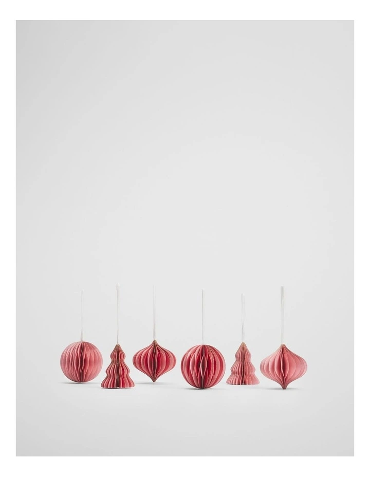 Honeycomb Decoration Set Of 6 in Fairy Tale Stripe image 1