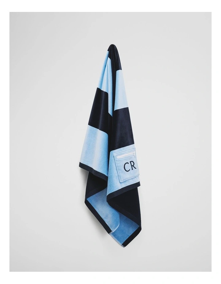 Harvey Australian Cotton Beach Towel in Navy image 4