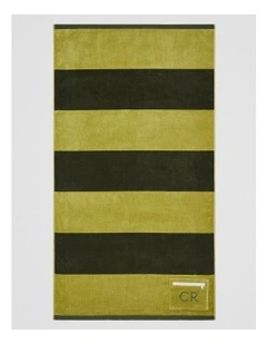 Harvey Australian Cotton Beach Towel in Moss Green