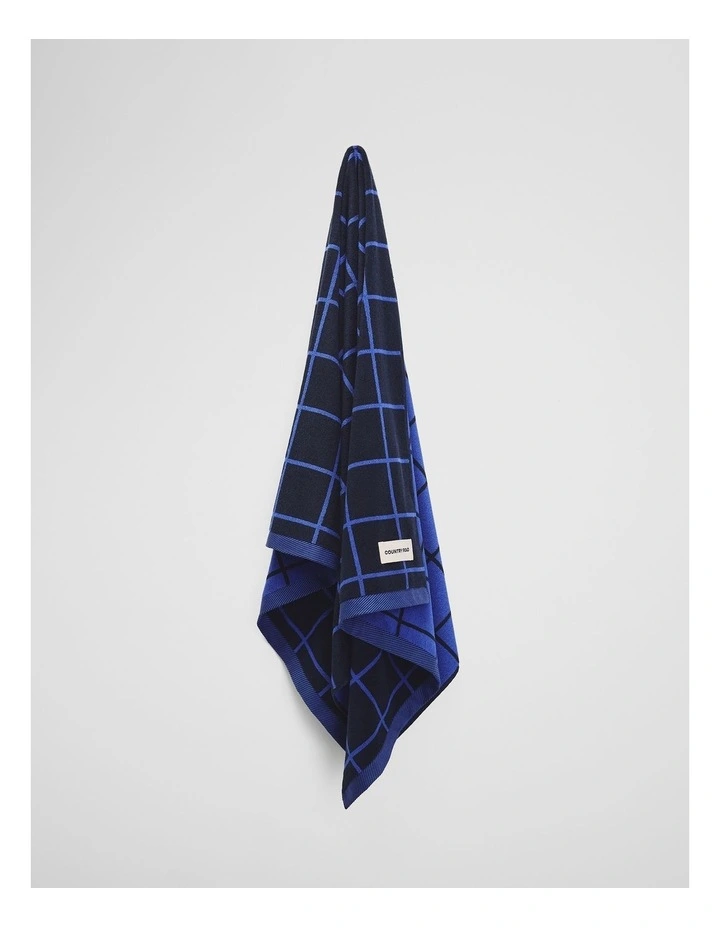 Bowen Australian Cotton Beach Towel in Navy image 4