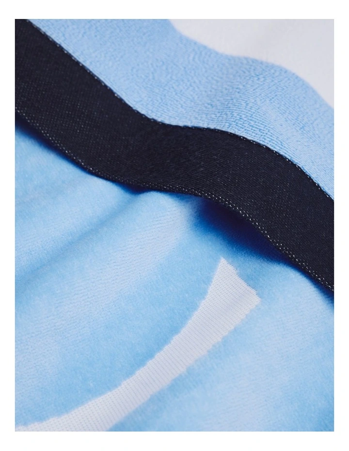 Cr Border Australian Cotton Beach Towel in Cloud image 2