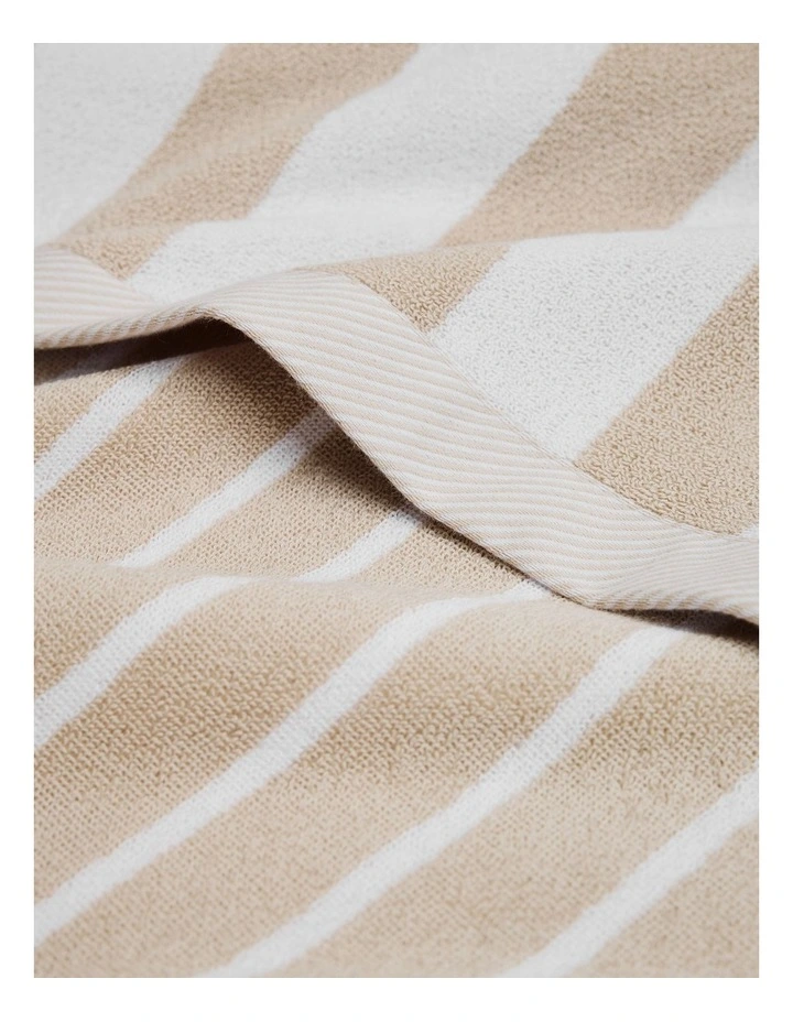 Keppel Australian Cotton Beach Towel in Sand image 3