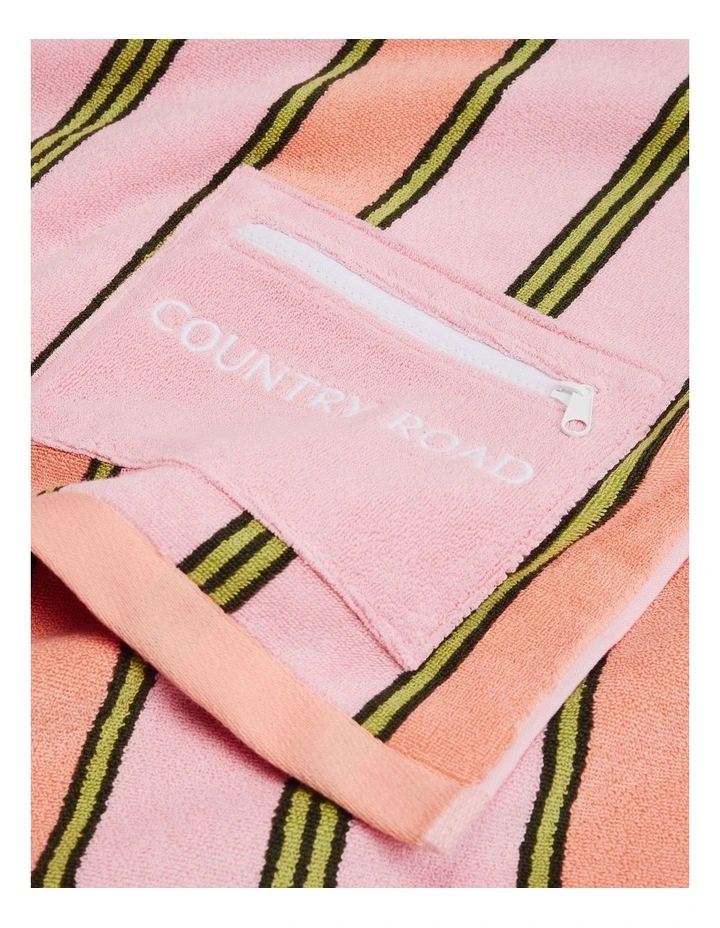 Jervis Australian Cotton Beach Towel in Peach image 2