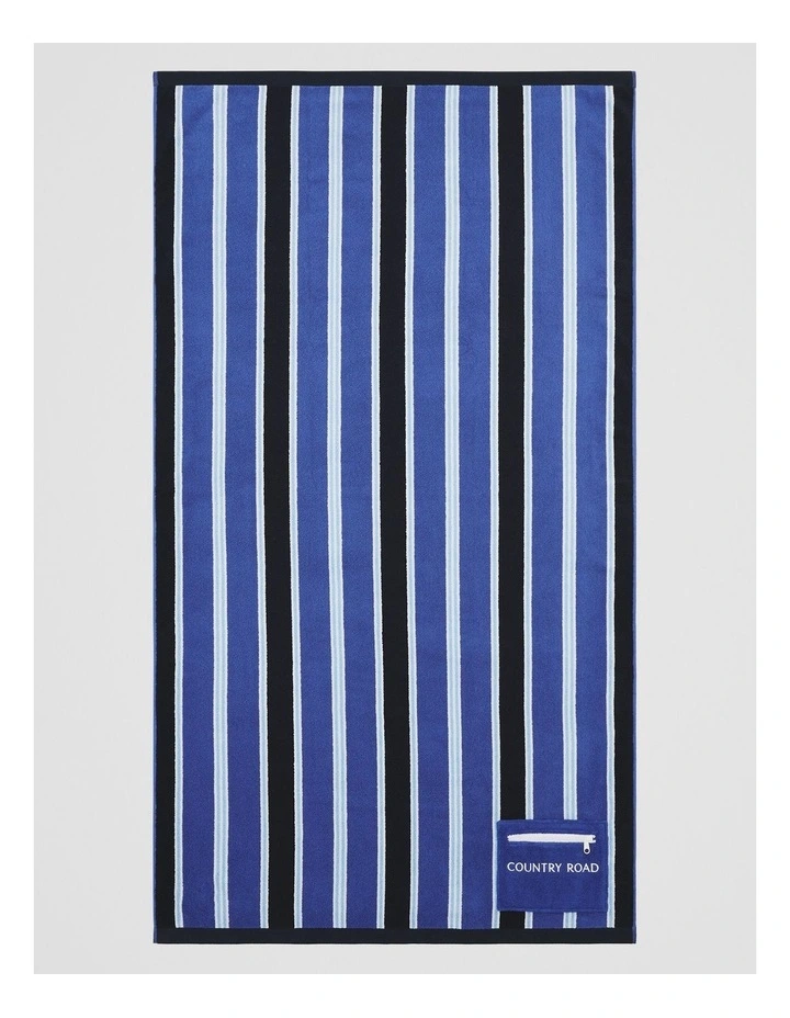 Jervis Australian Cotton Beach Towel in Yves image 1