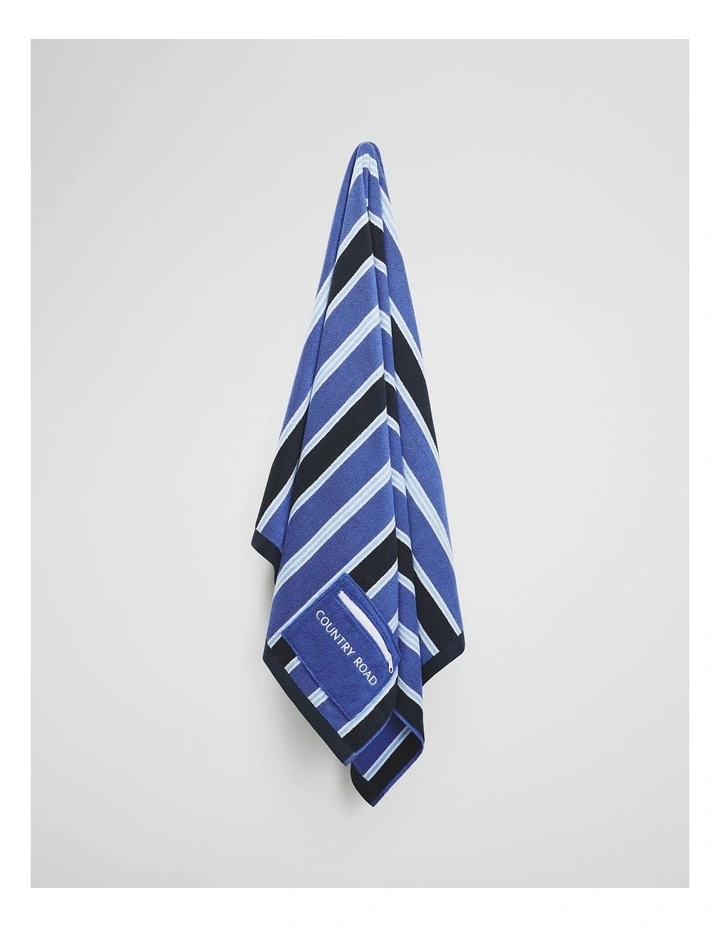 Jervis Australian Cotton Beach Towel in Yves image 4