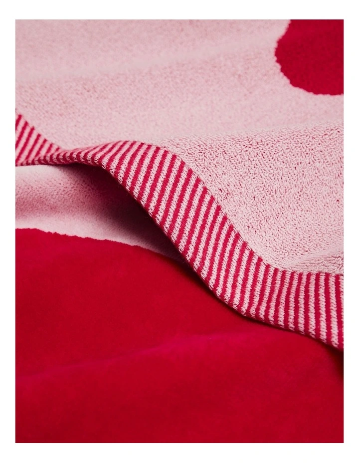 Country Road X Julie White Australian Cotton Canopy Beach Towel in Crimson image 3