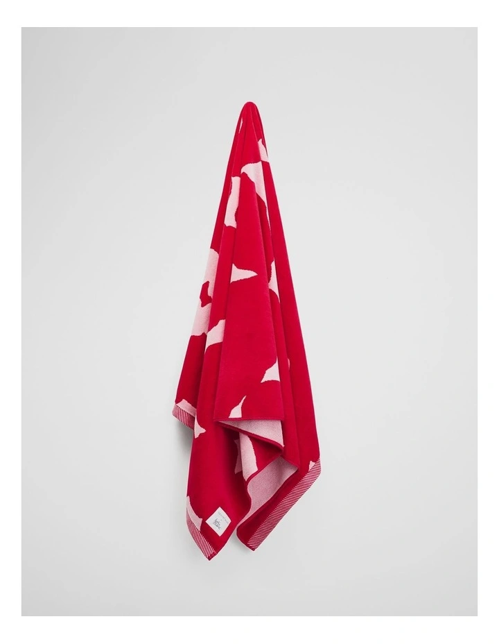 Country Road X Julie White Australian Cotton Canopy Beach Towel in Crimson image 4