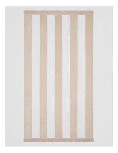 Beau Australian Cotton Beach Towel in Sand