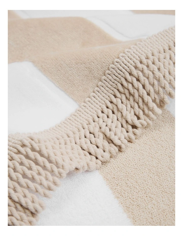Beau Australian Cotton Beach Towel in Sand image 3