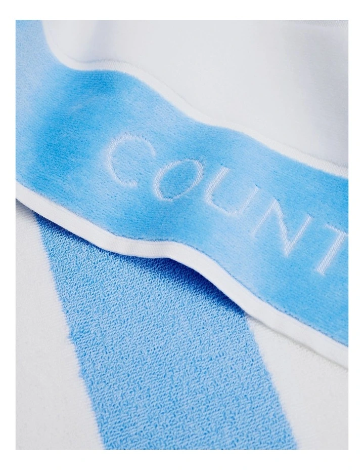 Beau Australian Cotton Beach Towel in Cloud image 3