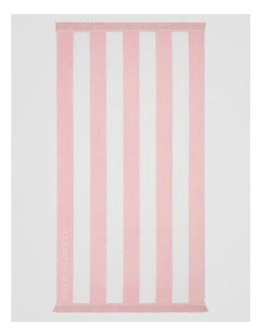 Beau Australian Cotton Beach Towel in Dawn Pink